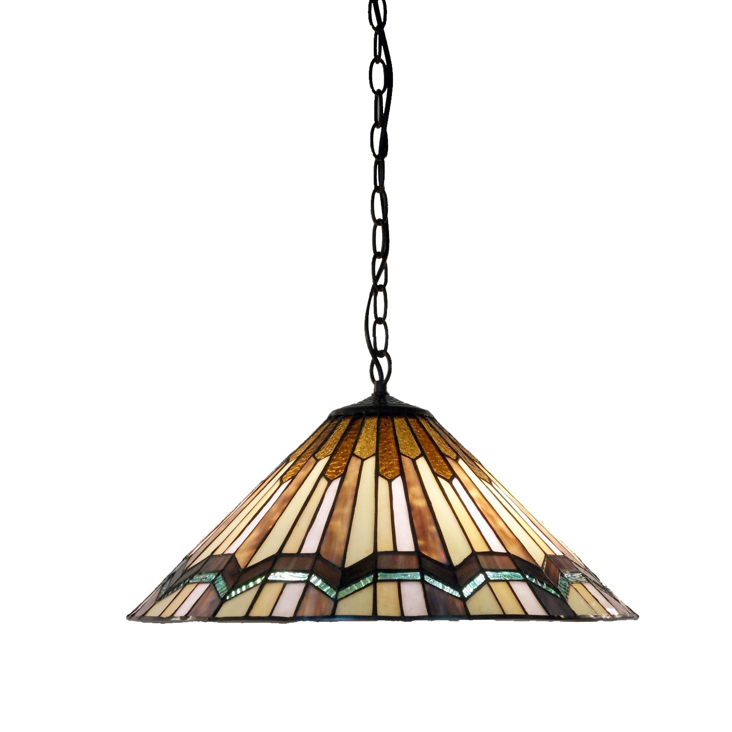 Tiffany Style Arrow Head Hanging Lamp