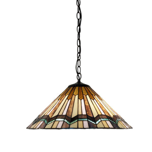 Tiffany Style Arrow Head Hanging Lamp