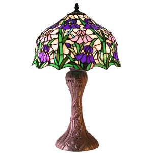 Tiffany-style Iris Table Lamp