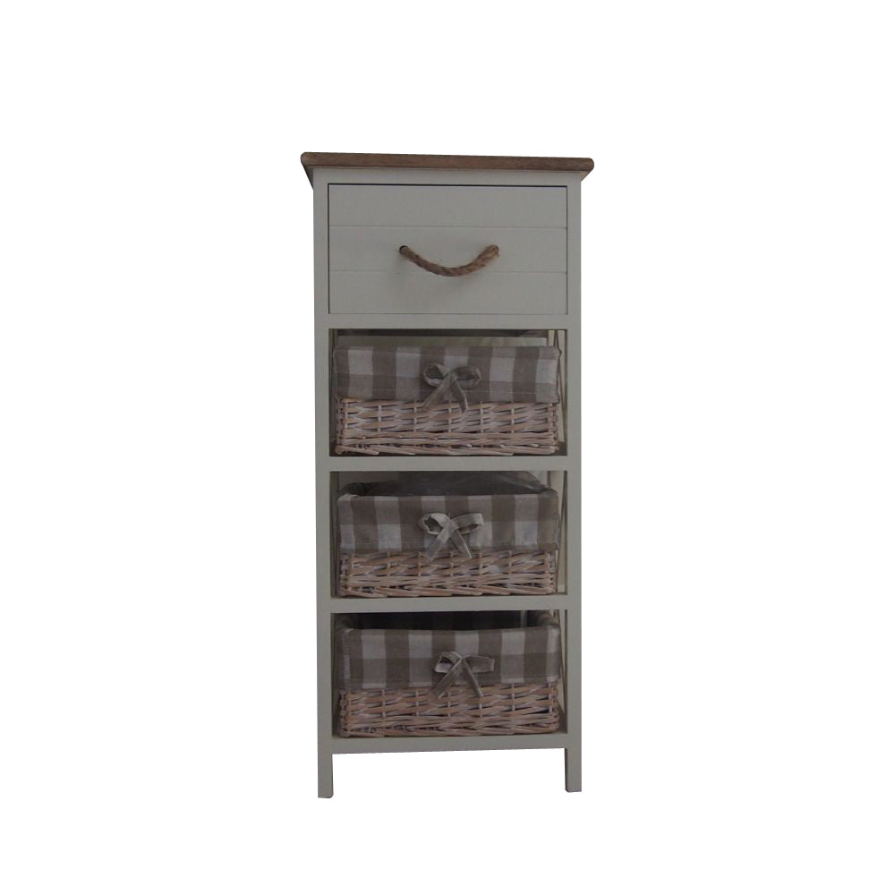 Backed Brown And Chic White Cabinet By Urban Port