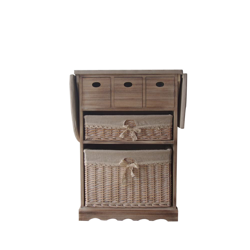 Antiqued Wood Cabinet With Ironing Board By Urban Port