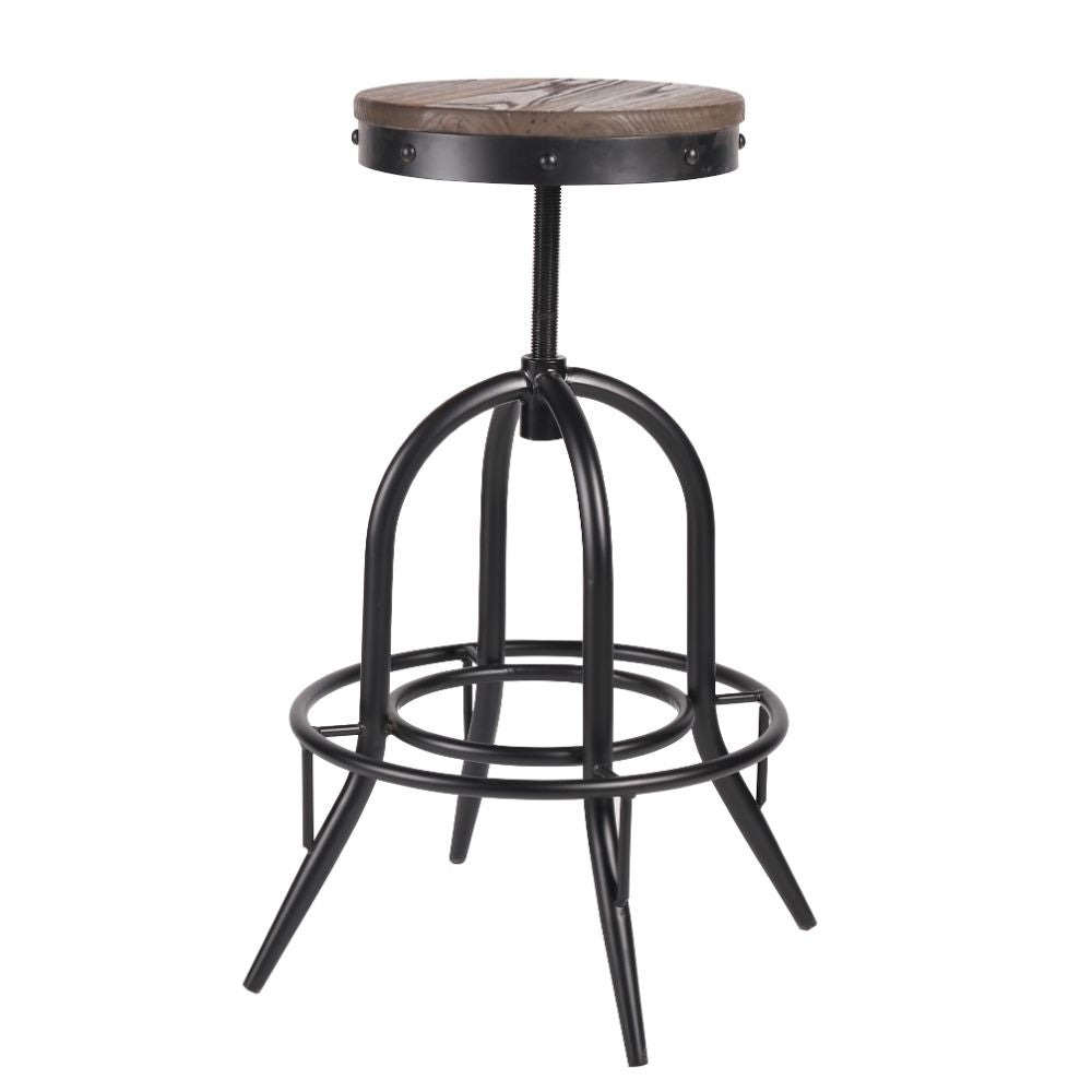 Fashionable Tolix Barstool Black & Brown by The Urban Port