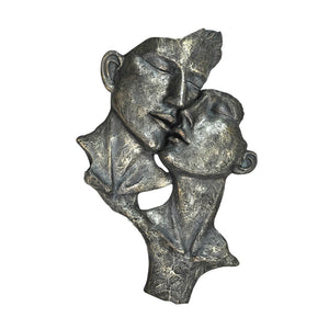 Loving Men Women Sculpture in Patina Finish