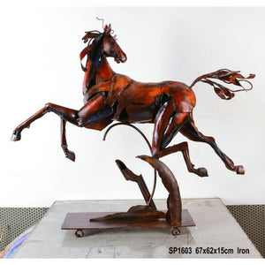 Flying Horse Metal Sculpture