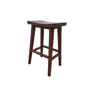 Saddle Barstool In Elegant Birch Wood Small