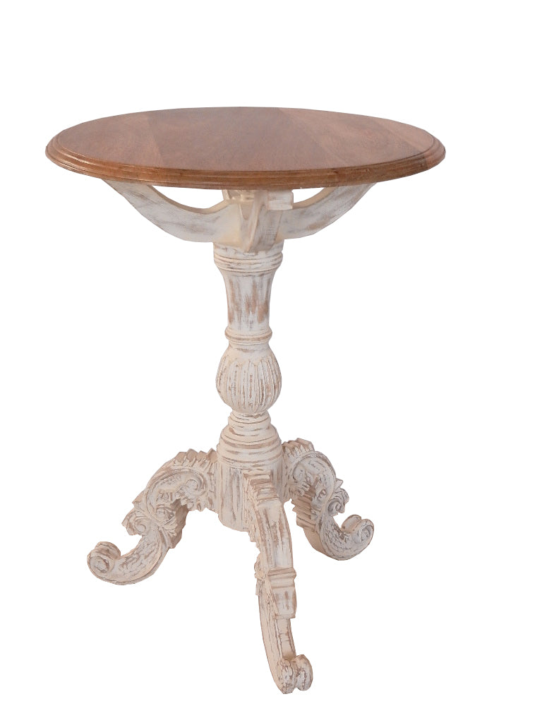 The Urban Port Brand Designer Round Table With Carved Legs