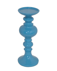 Stunningly Styled Blue Color Small Resin Candle Holder