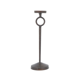 20.5" Metal Aluminium Candle Holder