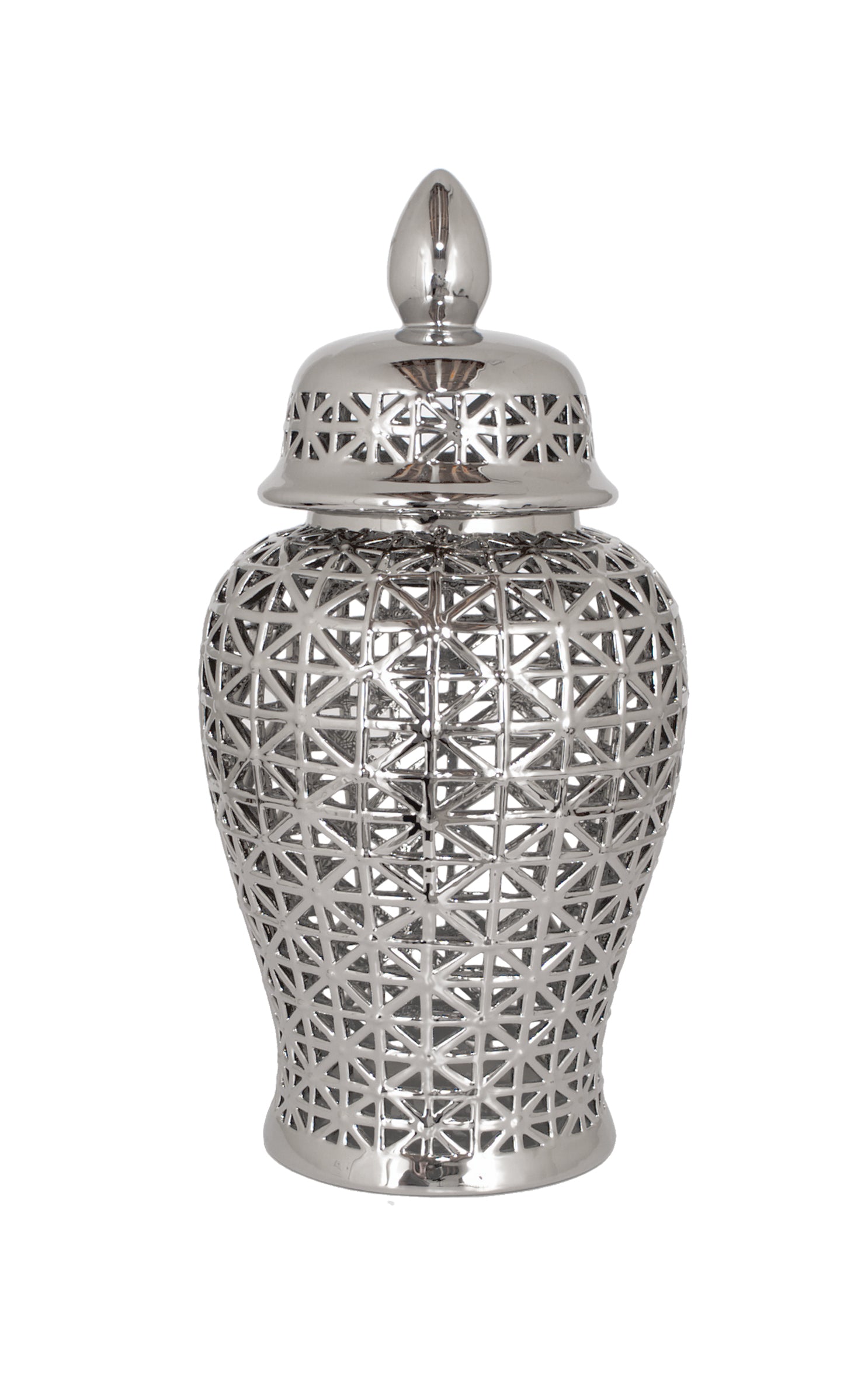 Enthralling Plated Ceramic Temple Jar