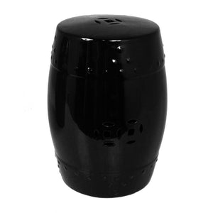 Striking Garden Stool, Black