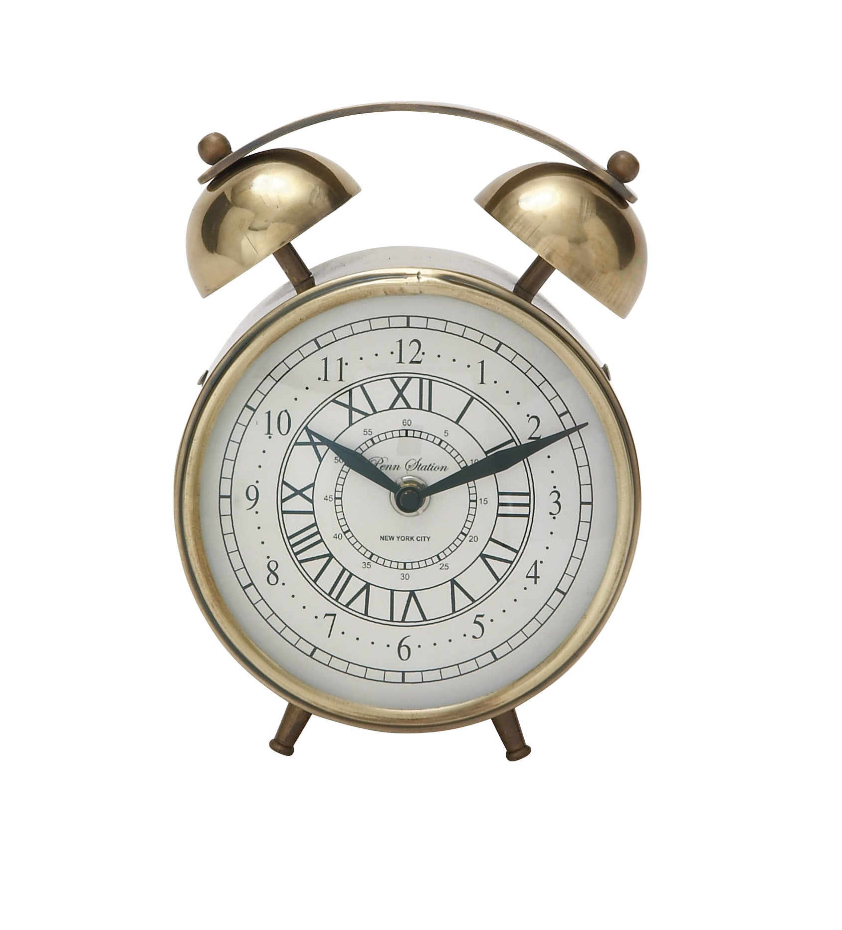 Striking Metal Table Clock