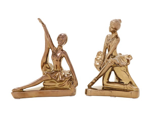 Set Of 2 Elegant Dancer Figurines