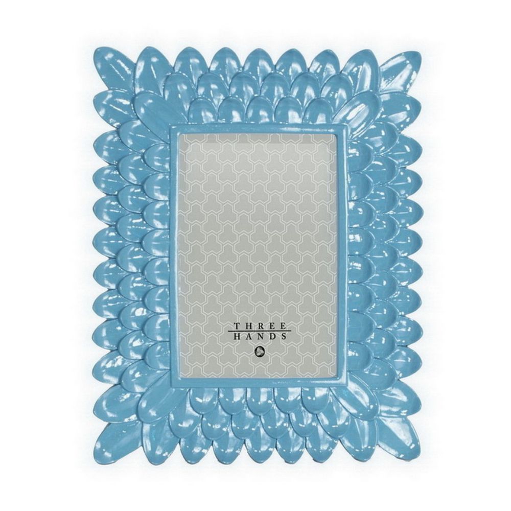 11" Teal Resin Photo Frame 5X7