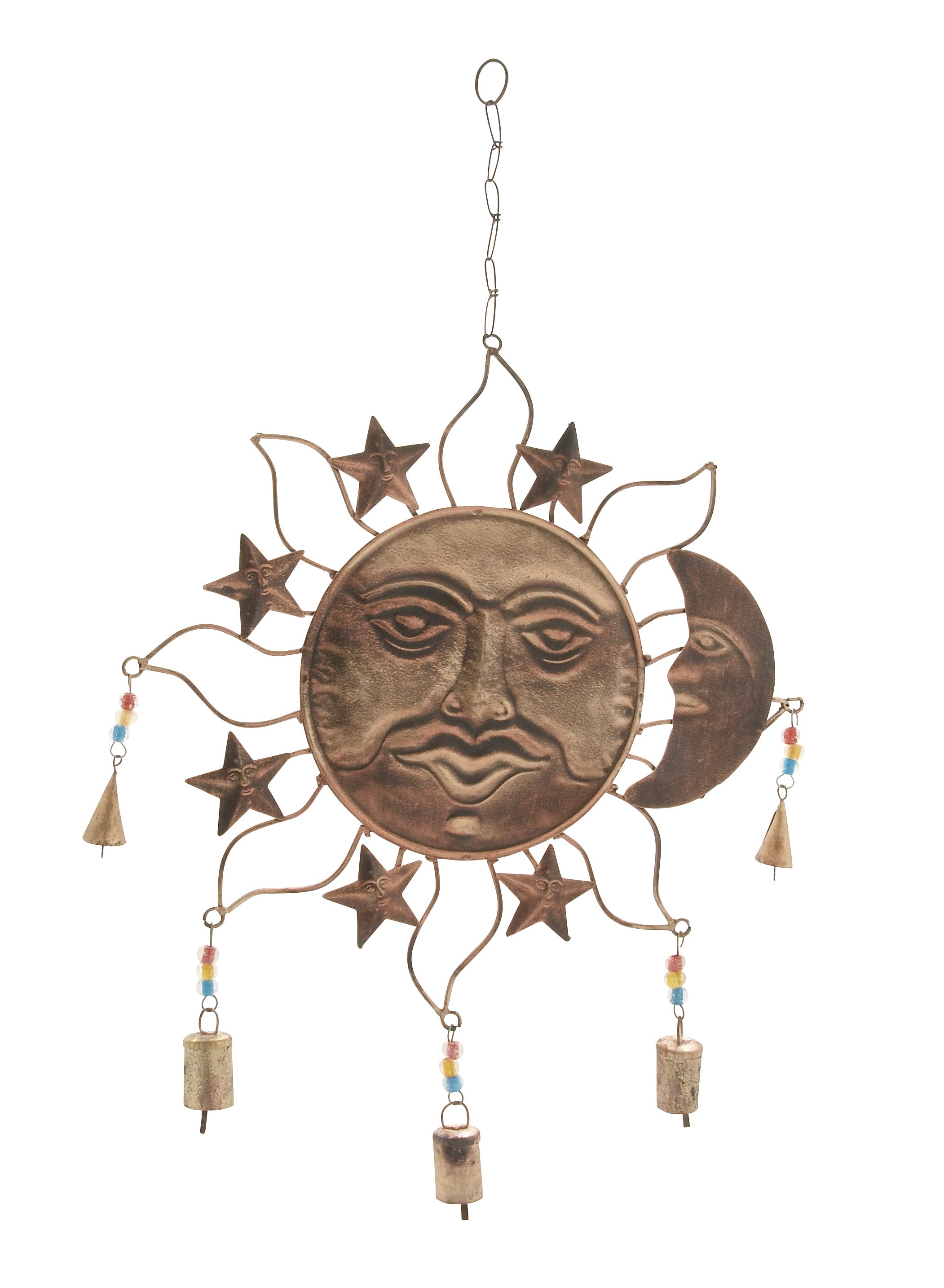 Metal Glass Sun Windchime