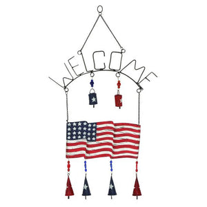 Trendy Metal Welcome Windchime