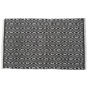 Black Diamond Cotton Rug