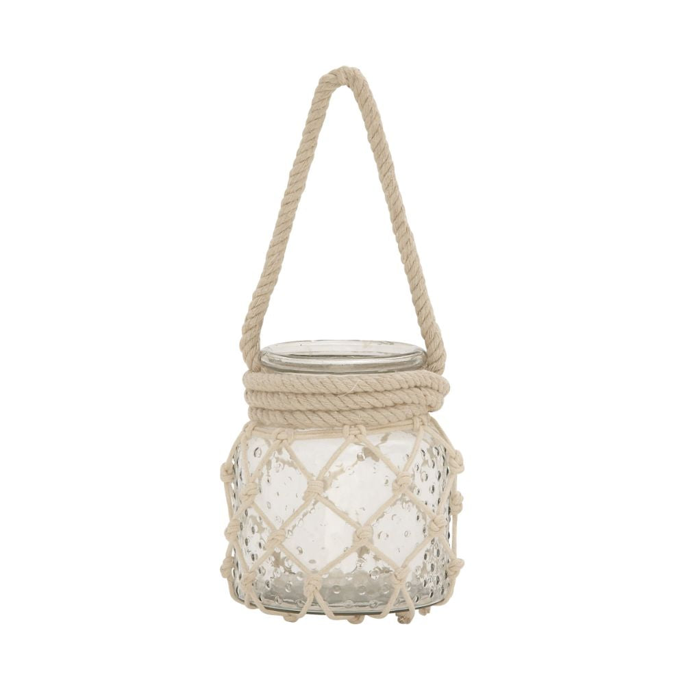 decorative Glass Rope Candle Lantern