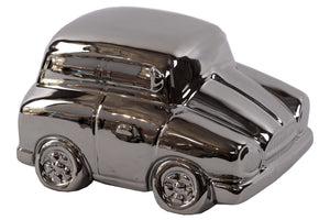 Stylish & Shiny Ceramic Car In Polished Silver Finish