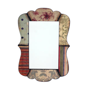 27" x 18.9" Multi-Color, Rustic Decorative, Dressing - Mirror