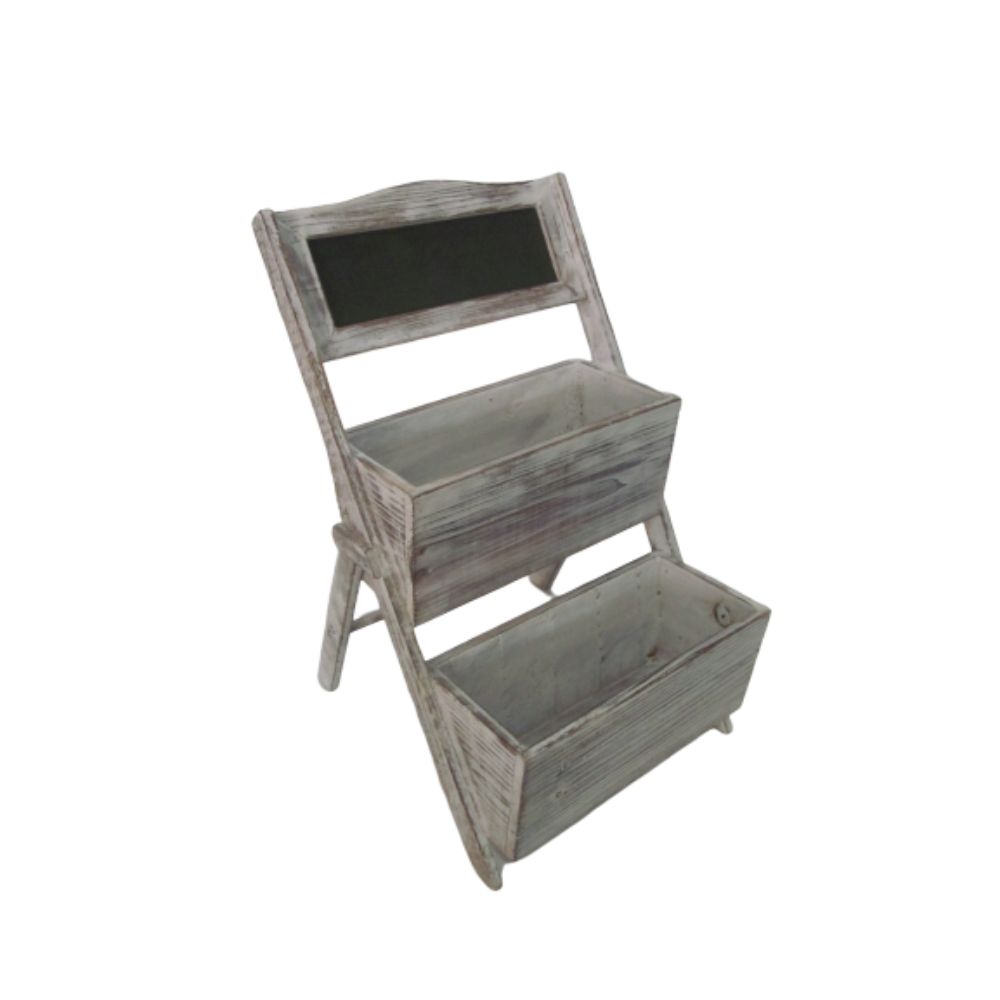 1" x 10" x 9" Gray, Wood Shelf - 2 Piece