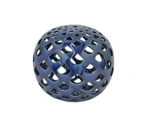 5.75" Blue Small Ceramic Orb