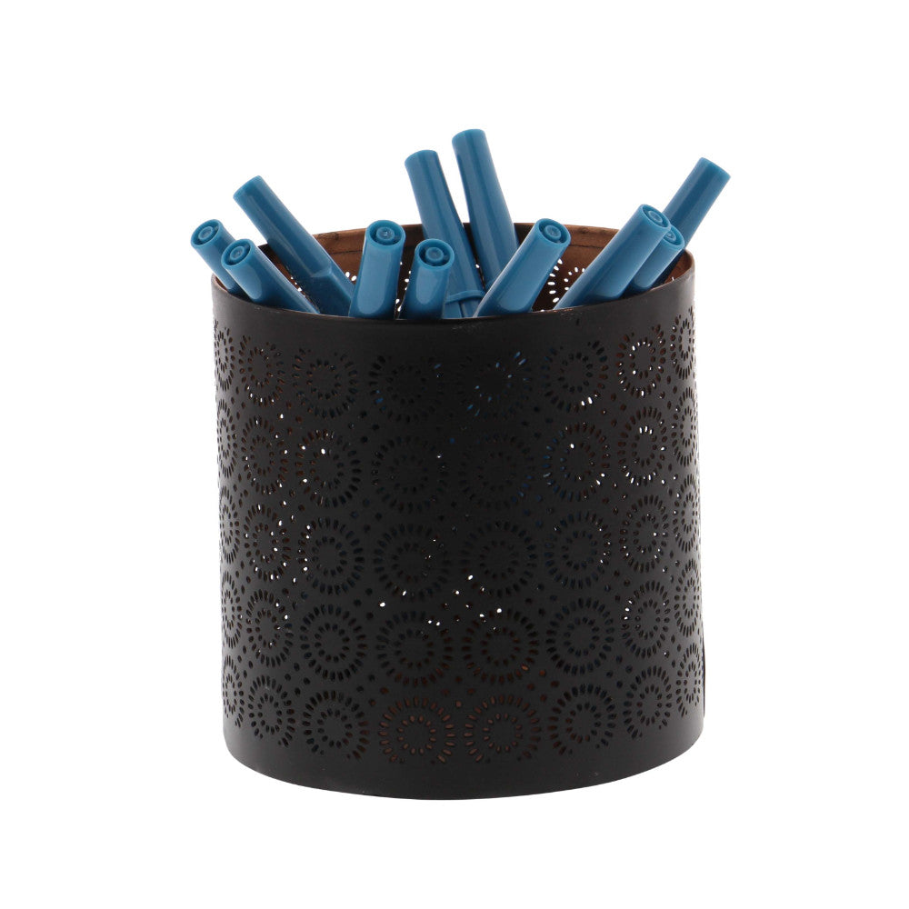 Amazing Metal Pencil Can Holder Black