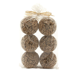 Inspiring Set Of Six Dried Sola Balls