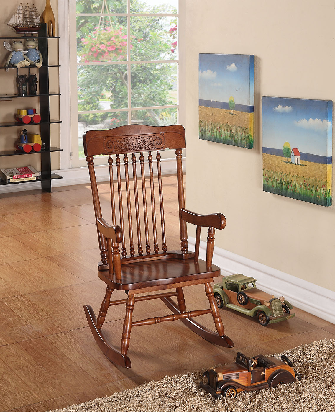 24" X 18" X 30" Tobacco Youth Rocking Chair