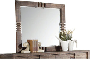 44" X 2" X 39" Reclaimed Oak Mirror