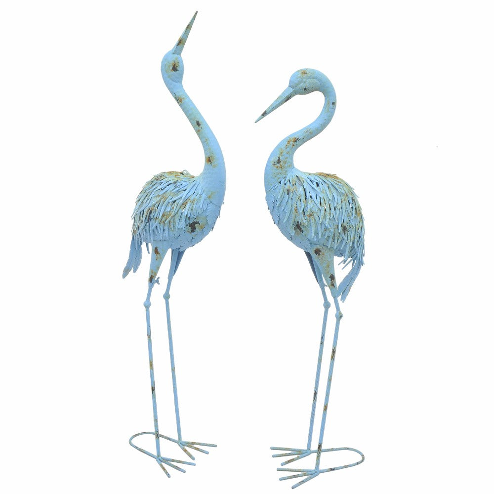 Enticing Metal Crane Set of 2