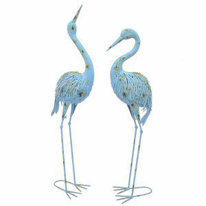 Enticing Metal Crane Set of 2