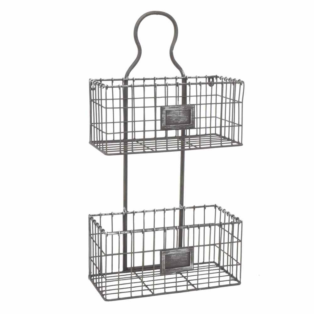 Metal 2 Tier Rack- Gray