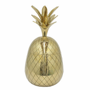 Shiny Brass Pineapple Jar