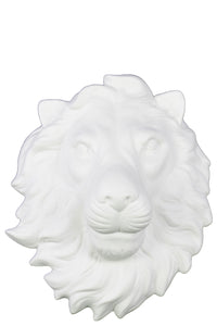 Trendy Ceramic Lion Head Wall Decor