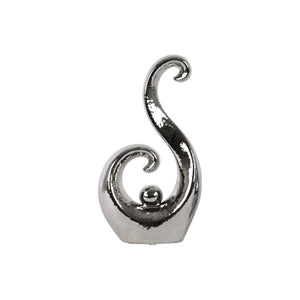 Abstract Art "S" Sculpture  - Large - Silver