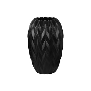 Glossy Large Vase - Black