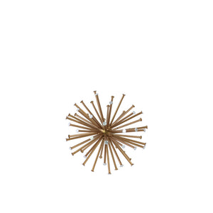 Small Ornamental Sea Urchin decor Sculpture - Gold