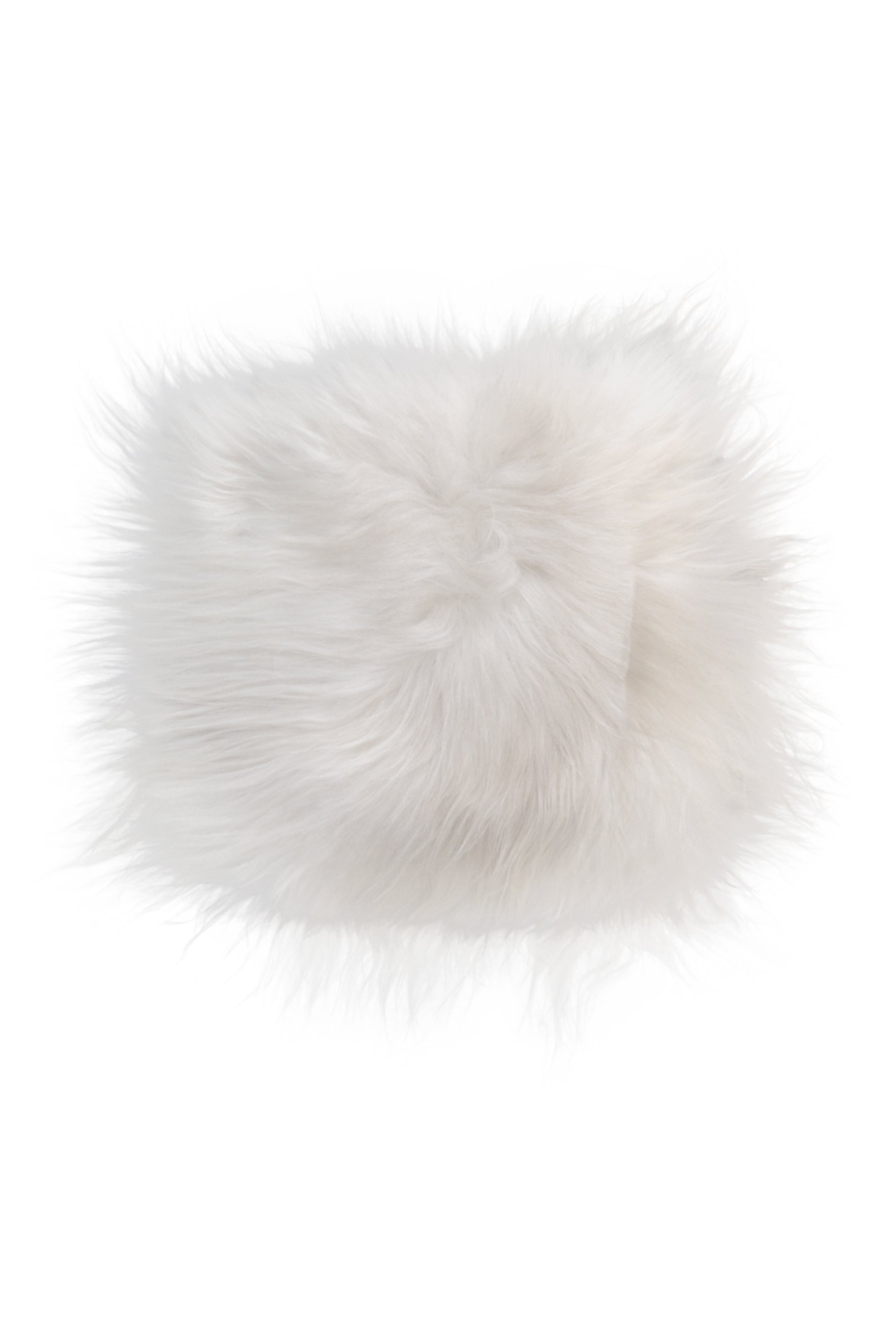 15" x 15" x 2" White Sheepskin Square - Chair Pad