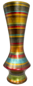 24" Ceramic Floor Vase - Ceramic, Satin In Gold, Bronze, Copper, Pewter, Red, Green And Blue