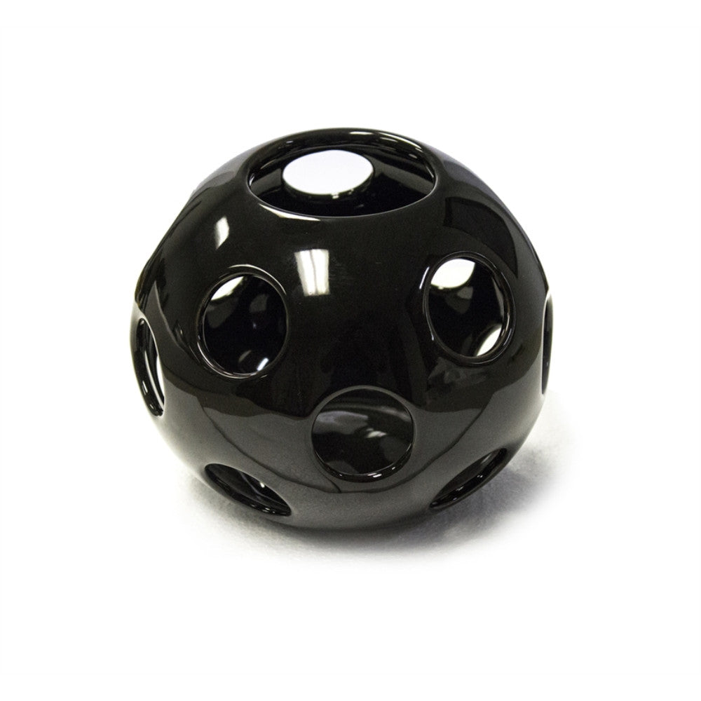 Decorative Ceramic Sphere, Black