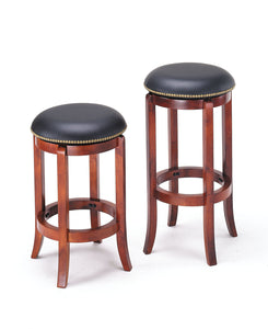 Counter Height Stool with Swivel - Oak Brown