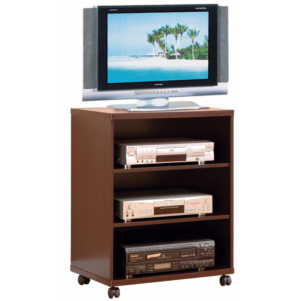 Splendid TV Stand / Printer Stand With Casters, Brown