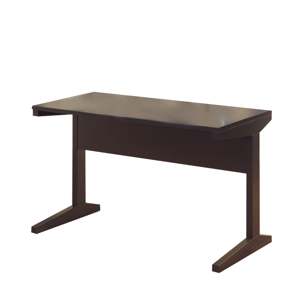 Well-designed All Around Dark Brown Finish Desk.