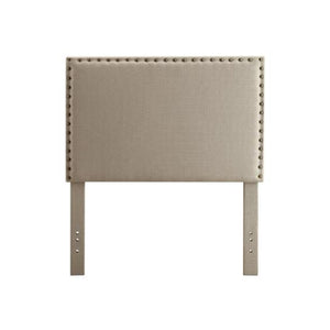 Contemporary Full Queen Headboard, Ivory