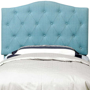 Contemporary Twin Size Headboard, Blue