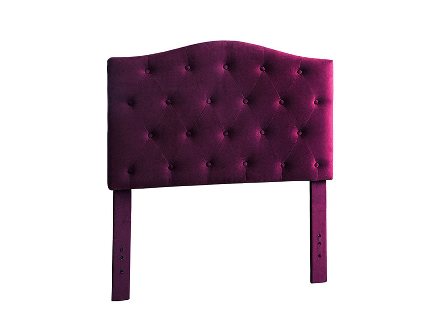 Contemporary Twin Size Headboard, Purple