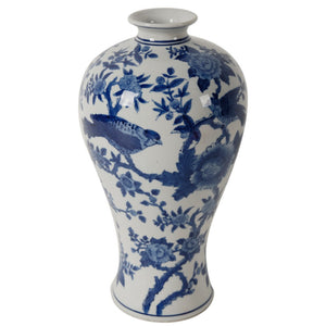 Splendid Bird and Flower Designed Vase