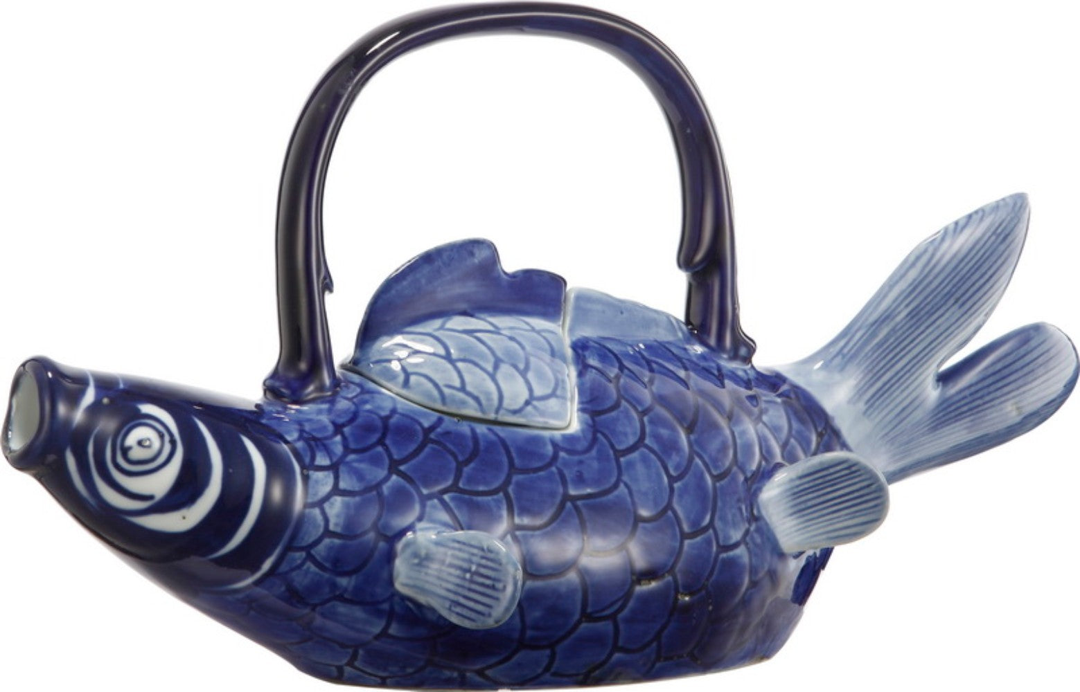 Decorative Fish Teapot With Wide Handle