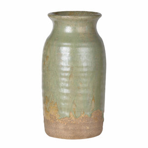 Artistic Green Ceramic Vase