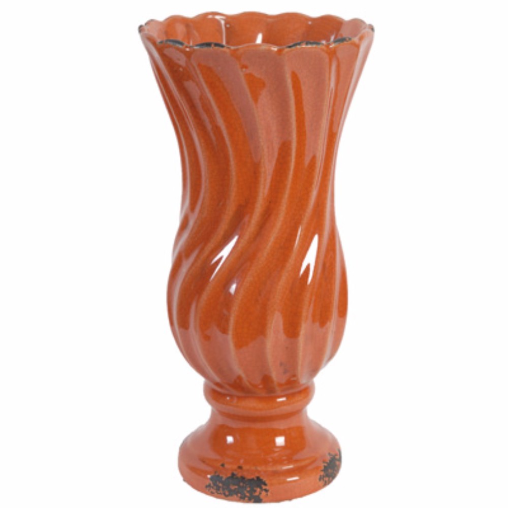 Waves Floral Vase, Orange